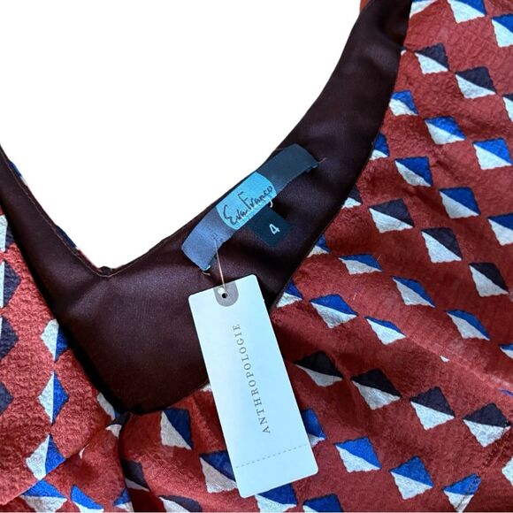 Anthropologie NWT Asymmetric Blouse - Picture 5 of 5